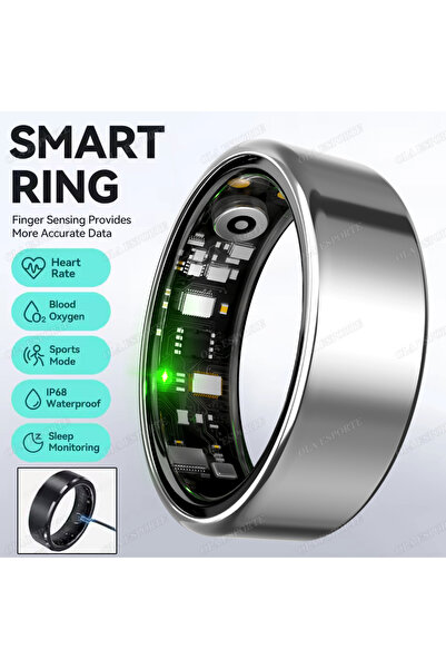 Choice28 7 Siliver For Smart Ring Men Women Bluetooth Monitor Blood HeartRate...
