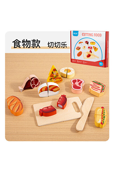 choice2 Food style Simulation Kitchen Pretend Toy Wooden Classic Game Educati...