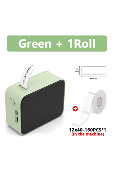 Choice Green 1Roll Marklife P15 Mini Portable Label Printer Smart Pocket Prin...
