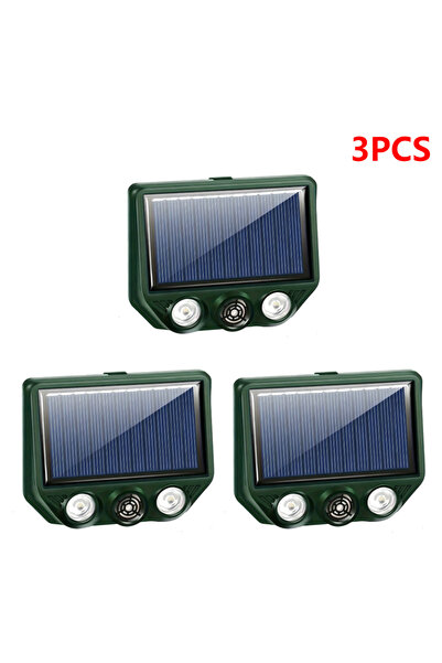 Choice 3 PCS Solar Ultrasonic Animal Repellent Scarer Outdoor Pest Sensor Det...