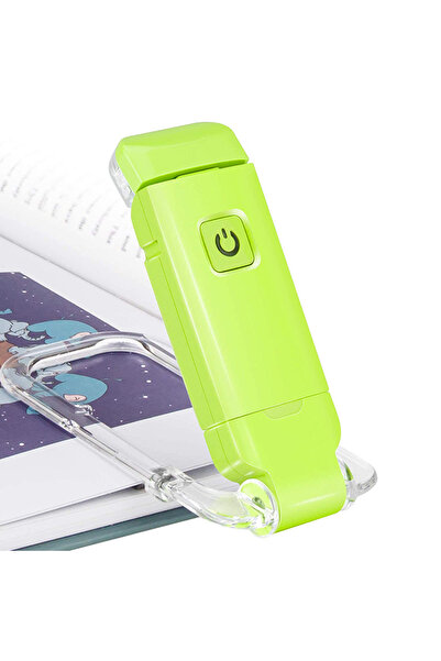 Choice مصباح قراءة LED أبيض/أخضر قابل لإعادة الشحن عبر منفذ USB، يوفر حماية ل...
