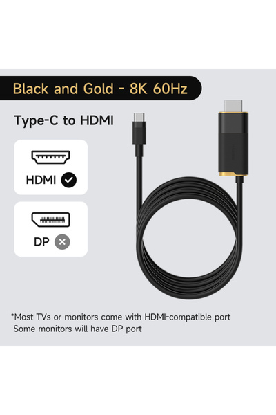 Choice Black Gold -8K60Hz Hagibis TV Dock for Switch/OLED/Switch2 USB C to HD...