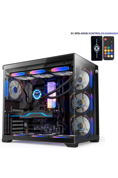 Next Gaming Alpha Elite 7x ARGB Fan Kumanda ve Kontrolcü ATX Boş Bilgisayar K...