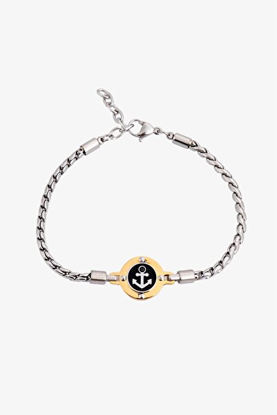 Crupt Studio 316L Steel Ocean Flex Gold Anchor Chain Men's Bracelet