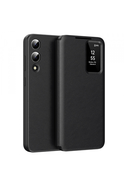 Samsung Husa pentru Galaxy S25 Edge S937, Techsuit, SmartView, Neagra