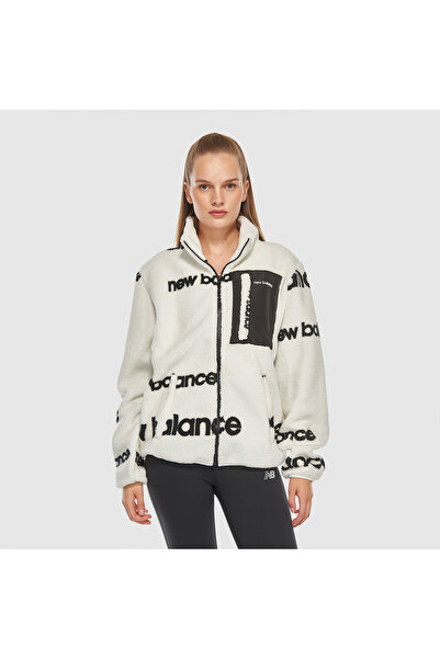 New Balance NB Lifestyle Kadın Beyaz Sweatshirt