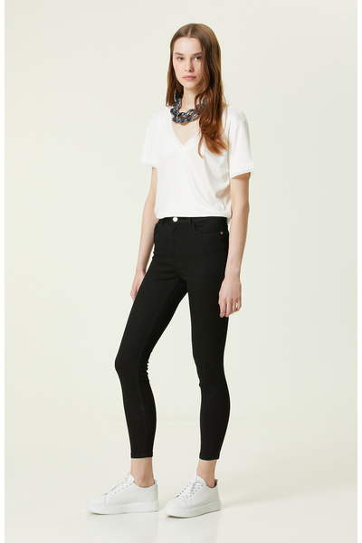 Network Siyah Denim Pantolon