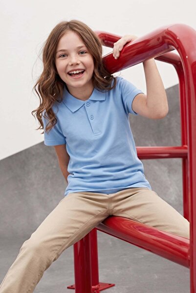 Fulla Moda Παιδικό μπλουζάκι Unisex Basic Polo λαιμόκοψη