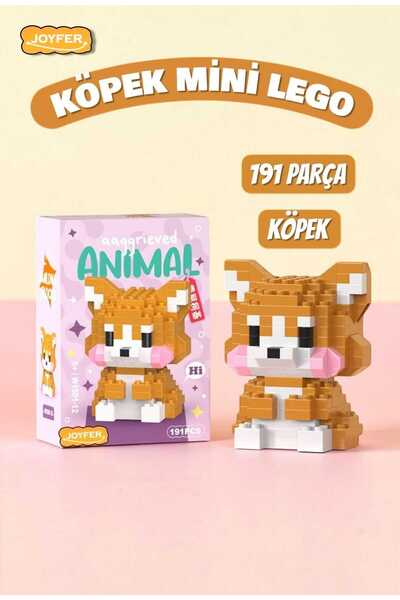 Joyfer 191 Pieces Dog Model Character Figure 3D Building Toys Micro Block Ani...