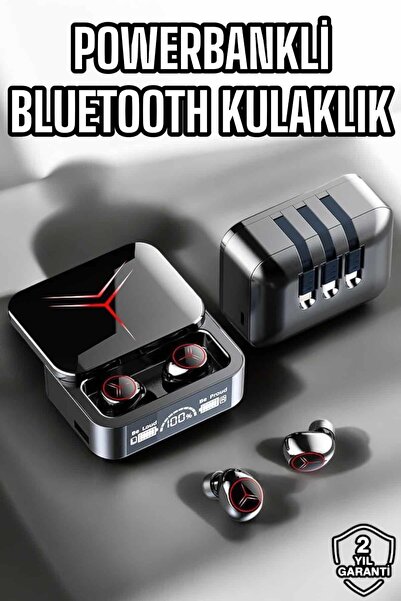 Hsc bilişim Yeni Nesil Powerbankli Bluetooth Bağlantılı Kablosuz Kulaklık