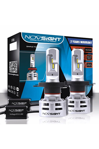 NOVSIGHT LED Λάμπες 2ΤΜΧ 30W 5000LM H7
