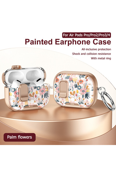 Choice For AirPods 4 XFDZ0062453 Lovely Floral Flower Transparent Case For Ai...