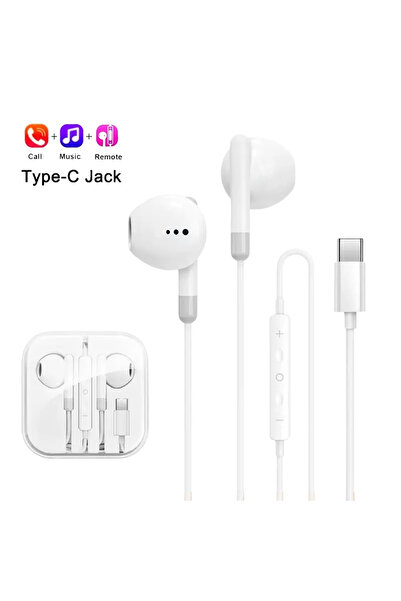 Choice سماعات أذن سلكية من نوع Type-C لهواتف 17 15 14 13 12 11 برو ألترا لايت...