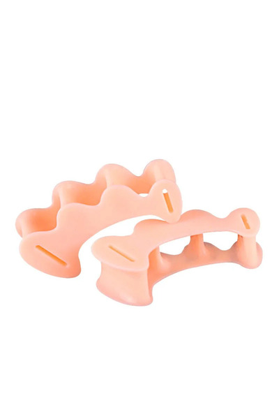 Choice Skin 2Pcs=1Pair Hard Silicone Toe Finger Separator 3 Hole Hallux Valgu...