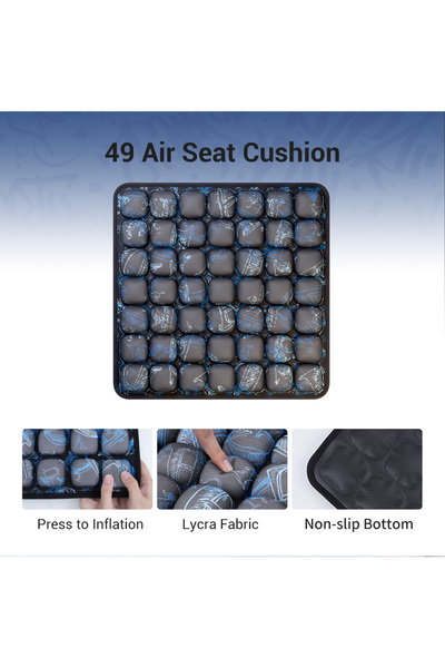 choice2 40x40cm dark blue 1pc 3D Ergonomic Chair Cushion For Long Sitting, Of...