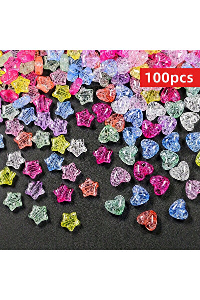 Choice1 Mixed 100pcs 12mm Christmas Random Mixed Color Transparent Cracked He...