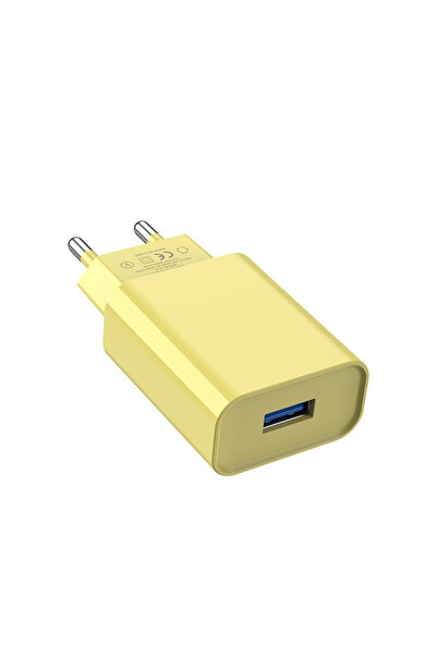 Choice شاحن USB أصفر من الاتحاد الأوروبي سريع الشحن للهواتف المحمولة لأجهزة i...