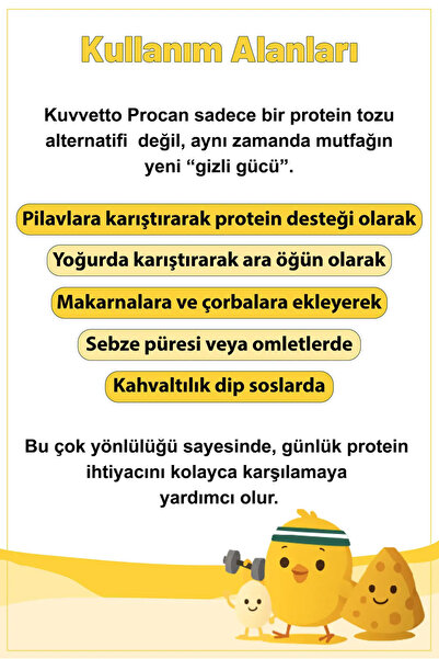 Makarna Lütfen Kuvvetto Procan Yumurta ve Peynir Tozu Karışımı (200 gram)
