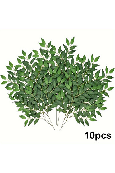 Choice green 10pcs of Silk willow stems, suitable for DIY wedding arch and ta...