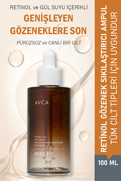 AVCA Retinol Gözenek Sıkılaştırıcı Bakım Ampulü - Pore Fit Retinol Ampoule Se...