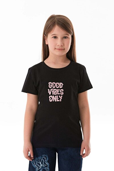 Fulla Moda Dobre vibracije samo - T-shirt za devojčice Štampano