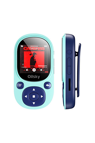 Choice1 مشغل MP3 أزرق بسعة 32 جيجابايت مع بلوتوث، مشغل MP3 رياضي من Oilsky، م...