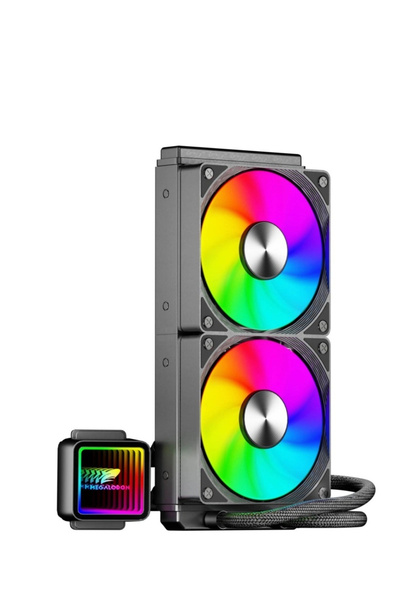 MEGALODON Argb Tr240 Sıvı Soğutucu 2x12cm Fan Yüksek Performanslı Işlemci Soğ...