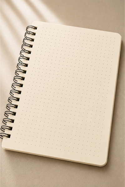 Apeirona | Limitless Art Defter - Bullet Journal | Noktalı | A5 | Çelik Spiral | 90 Sayfa | Sert Karton Kapak
