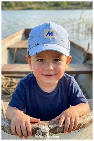 PIECE SIGNATURE 100% Cotton , Animal B Printed Hat for Boys (Size: 47-50 cm) ...