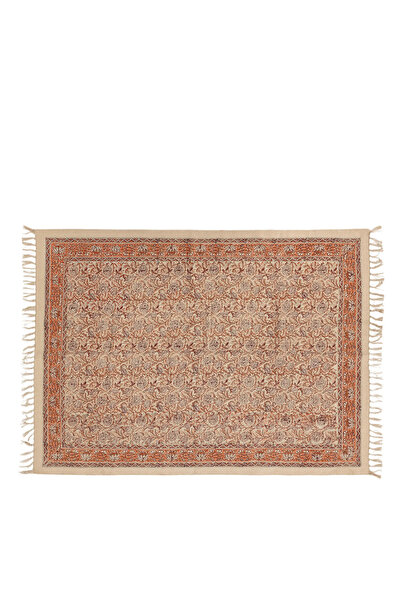 Yargıcı Çiçek Desenli Dikdörtgen Kilim(120x180 Cm)