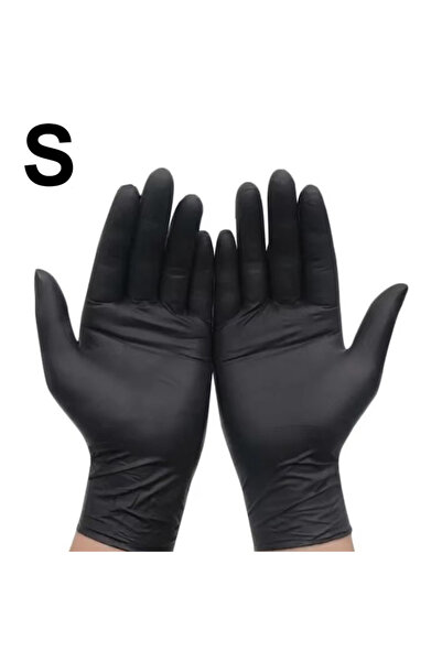 Choice 100PCS S 30/60/100PCS Disposable Black Nitrile Gloves Black Nitrile Gl...