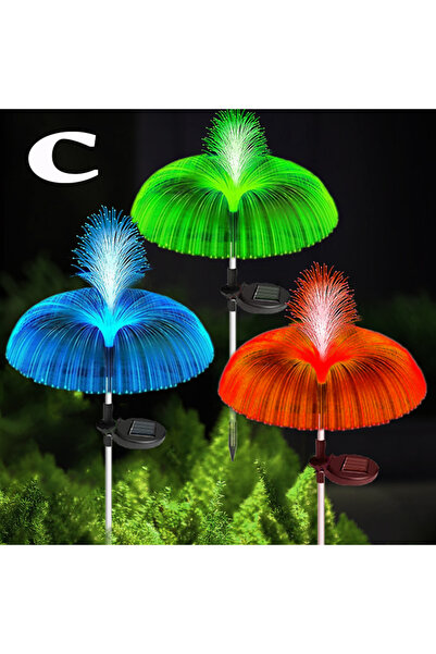 Choice 1PCS C style 1-10pcs 7Color Changing Outdoor Lamp Solar Jellyfish Ligh...
