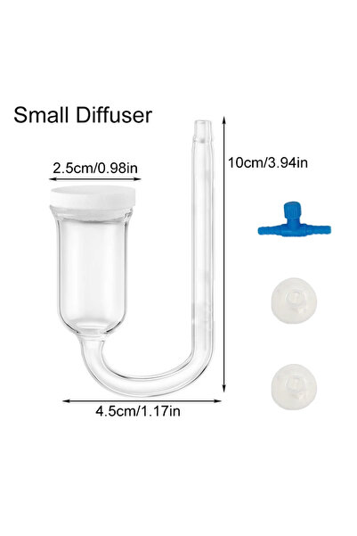 Choice Small CO2 Diffuser for Aquarium Bubble Reactor CO2 System Atomizer for...