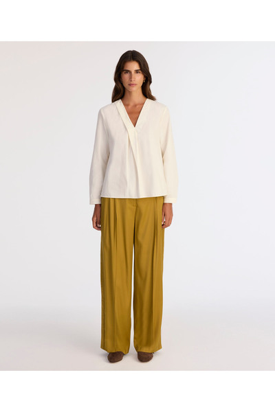 Yargıcı Regular V Neck Long Sleeve Blouse