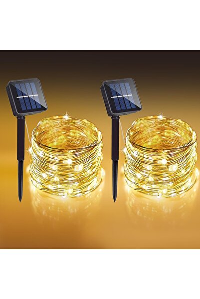 Choice 6M 50LED warm 2PCS Fairy Lights Solar Garden Lights String Lights with...