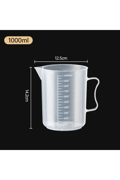 Choice6 1000ml 100-5000ml Thickened Plastic Measuring Cup with Scale Food Gra...