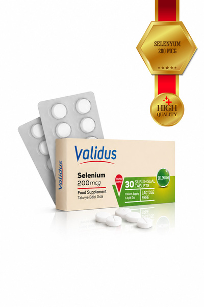 Validus Selenium 200 mcg 30 Sublingual Tablets