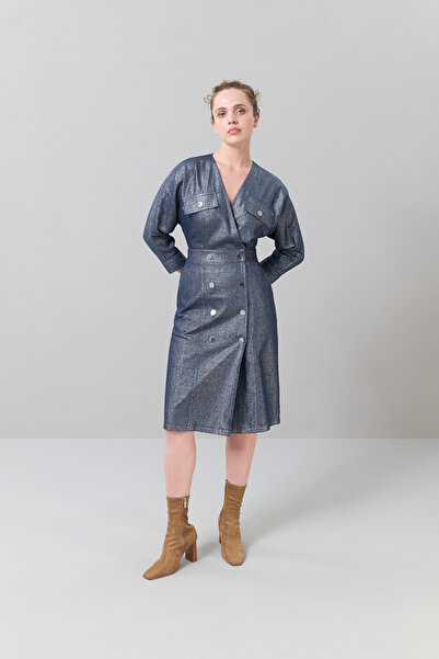 Roman Denim Elbise Lacivert K2511009_015