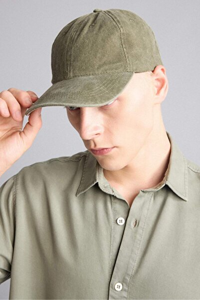 DeFacto Men's Cotton Cap Khaki Hat G0877Ax26Sm