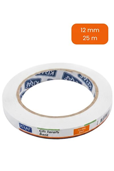 KRAF Çift Taraflı Bant 12mm x 25m 2512G