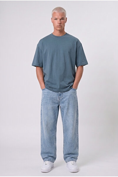 Respire Men's Basic Oversize T-Shirt Petrol