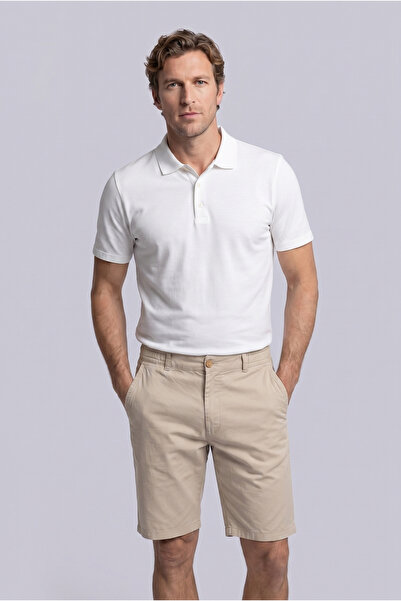 Kiğılı Regular Fit Standard Cut Striped Bermuda Shorts with Elastic Waist and...