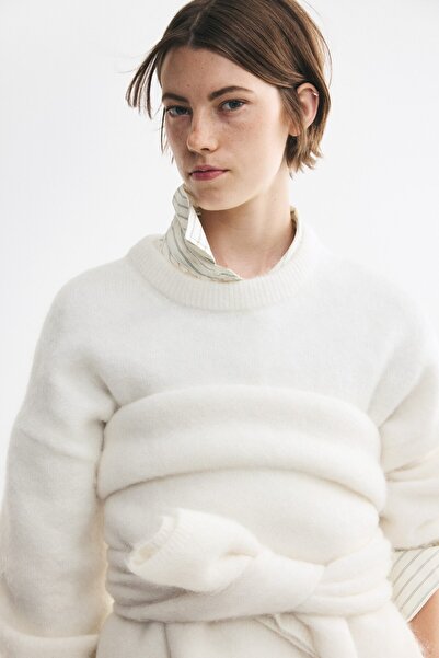H&M Tiftik Karışımlı Oversize Kazak
