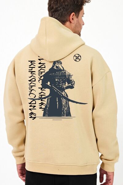 Uniquetex Vek Cengizhan Special Design Oversize Sweatshirt Hoodie with Goktur...