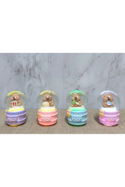 Epilons Capybara Designed Lighted Snow Globe Alk5022