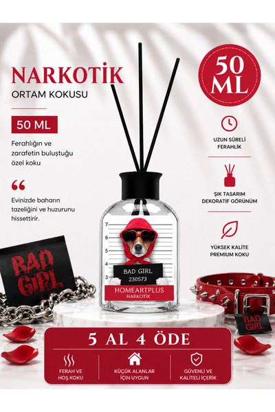 homeartplus Narkotik parfüm Oda kokusu bambu esansiyel uçucu yağ 50 ml