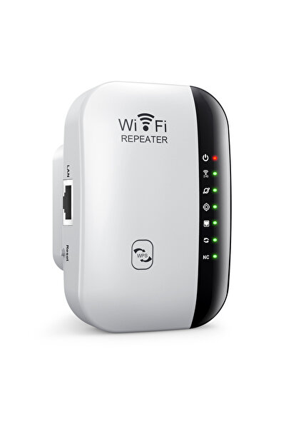 Choice5 kebidumei US Plug White 7 Status Light Wireless WiFi Repeater 300Mbps...