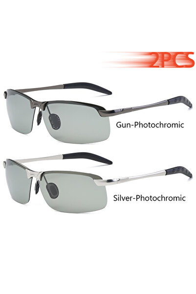 Choice8 نظارات شمسية رجالية مستقطبة متغيرة اللون من GunPhoto-SilverPhoto للقي...