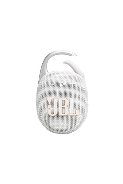 JBL Clip5, Bluetooth Hoparlör, IP67, Beyaz