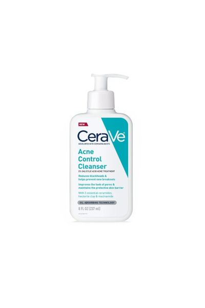 CeraVe Acne Face Cleanser with 2% Salicylic Acid and Purifying Clay for Oily ...